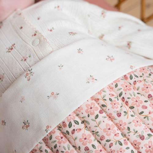 Wiegdeken - Roze - Fairy Floral