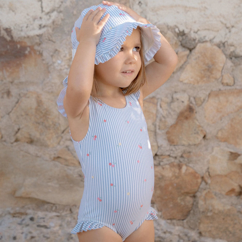 Badpak - Blauw - Sunny Flowers