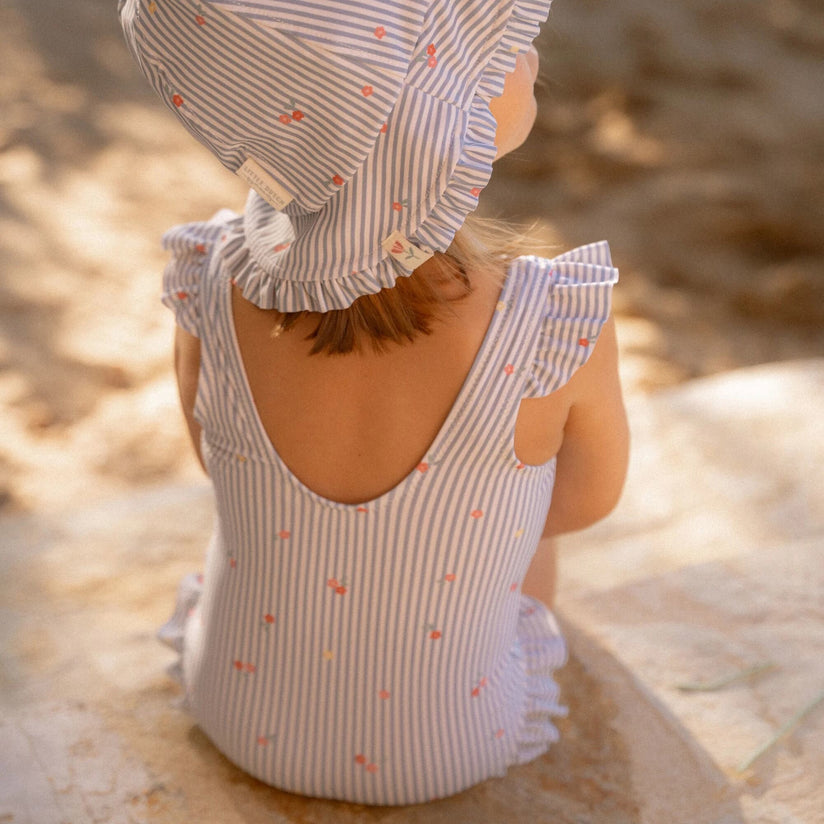 Badpak - Blauw - Sunny Flowers