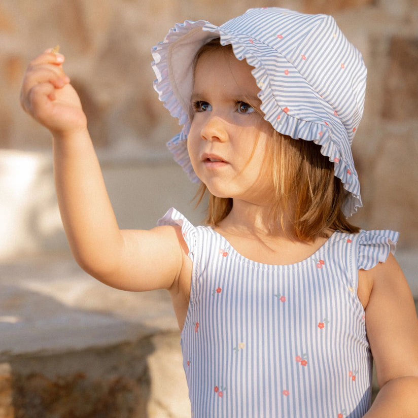 Badpak - Blauw - Sunny Flowers