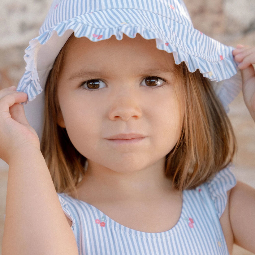 Badpak - Blauw - Sunny Flowers