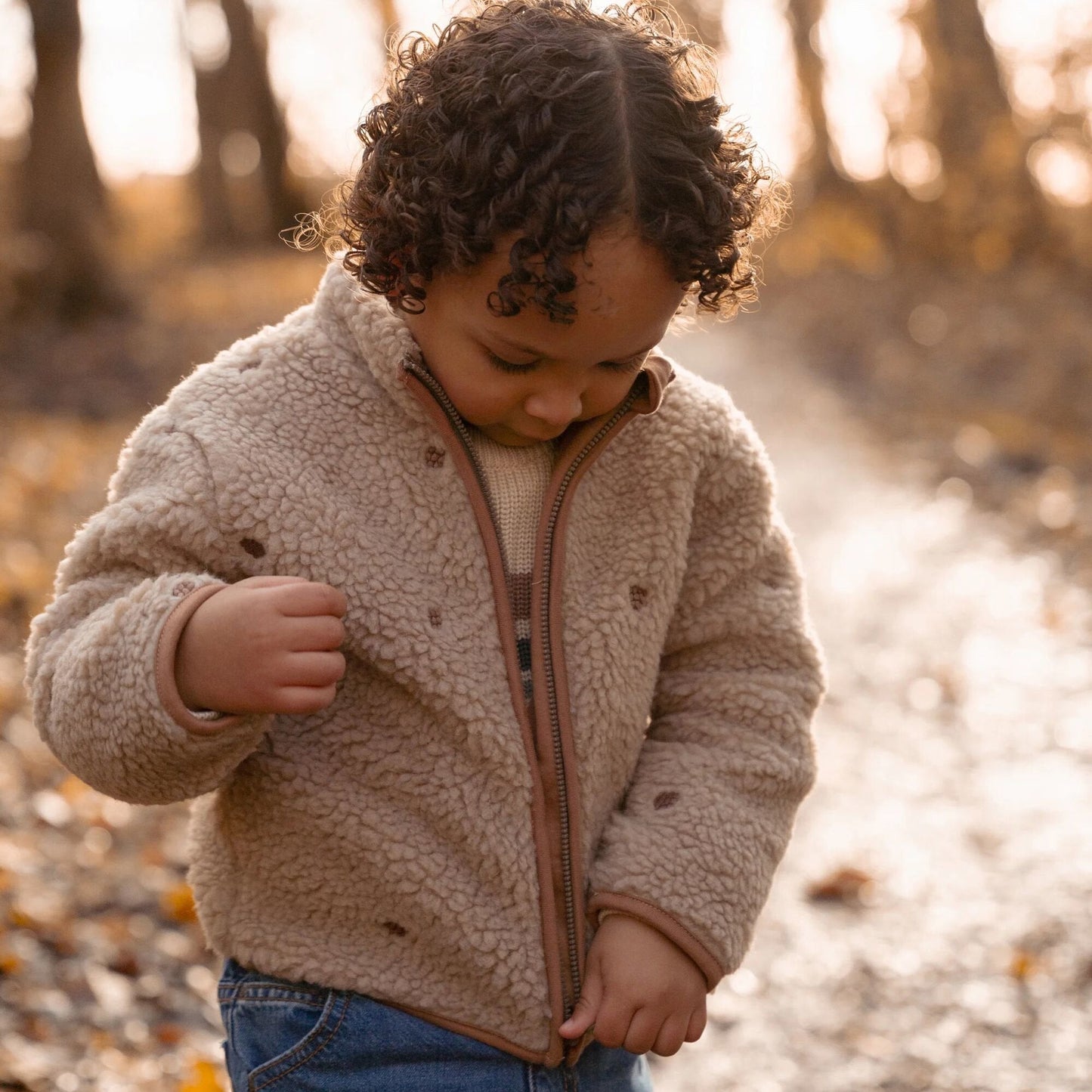 Teddy vest - Bruin - Forest Friends