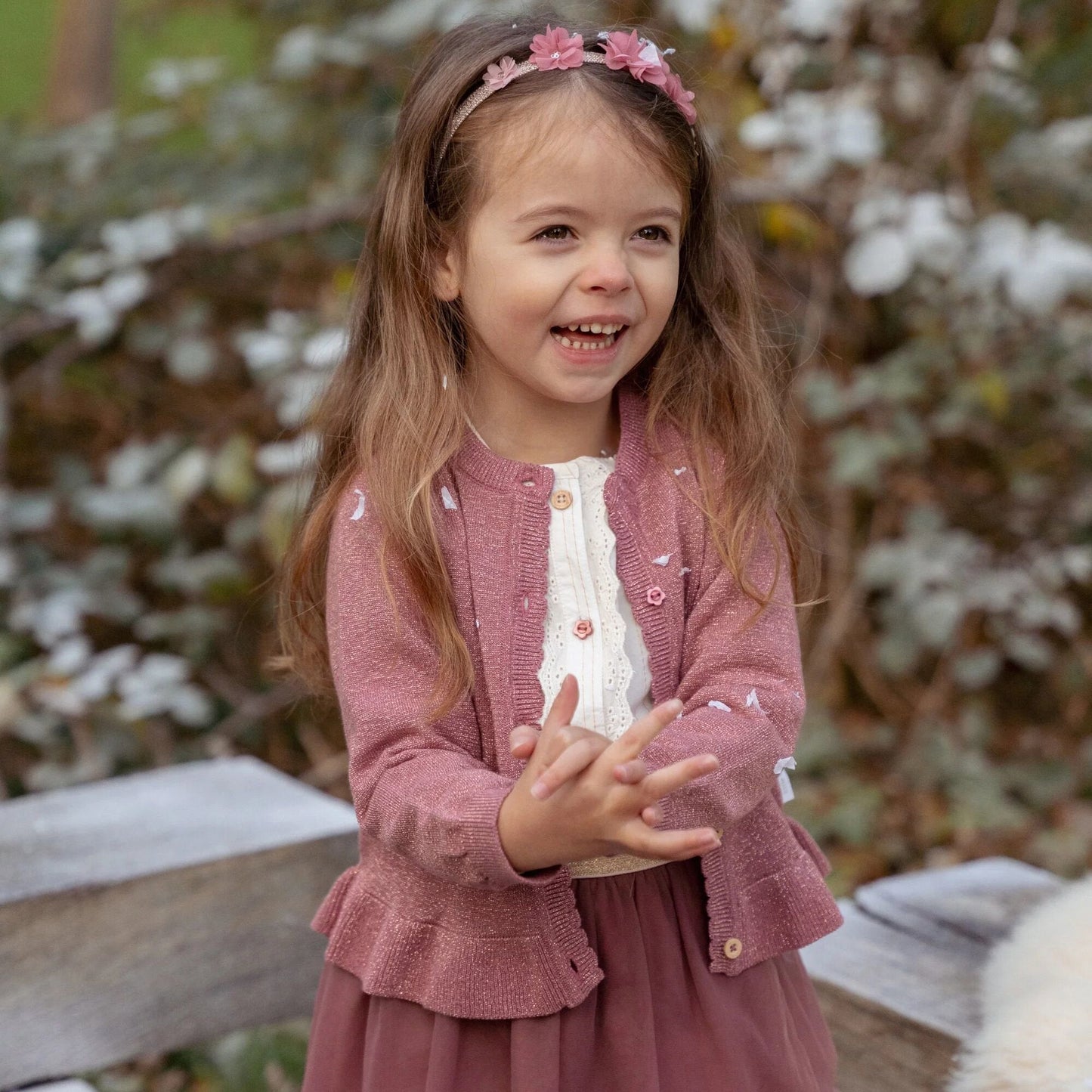 Blouse lange mouw - Met knoopjes - Wit - Fairy Garden