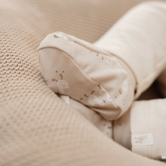 Slofjes - Zand - Newborn Naturals - Little Goose