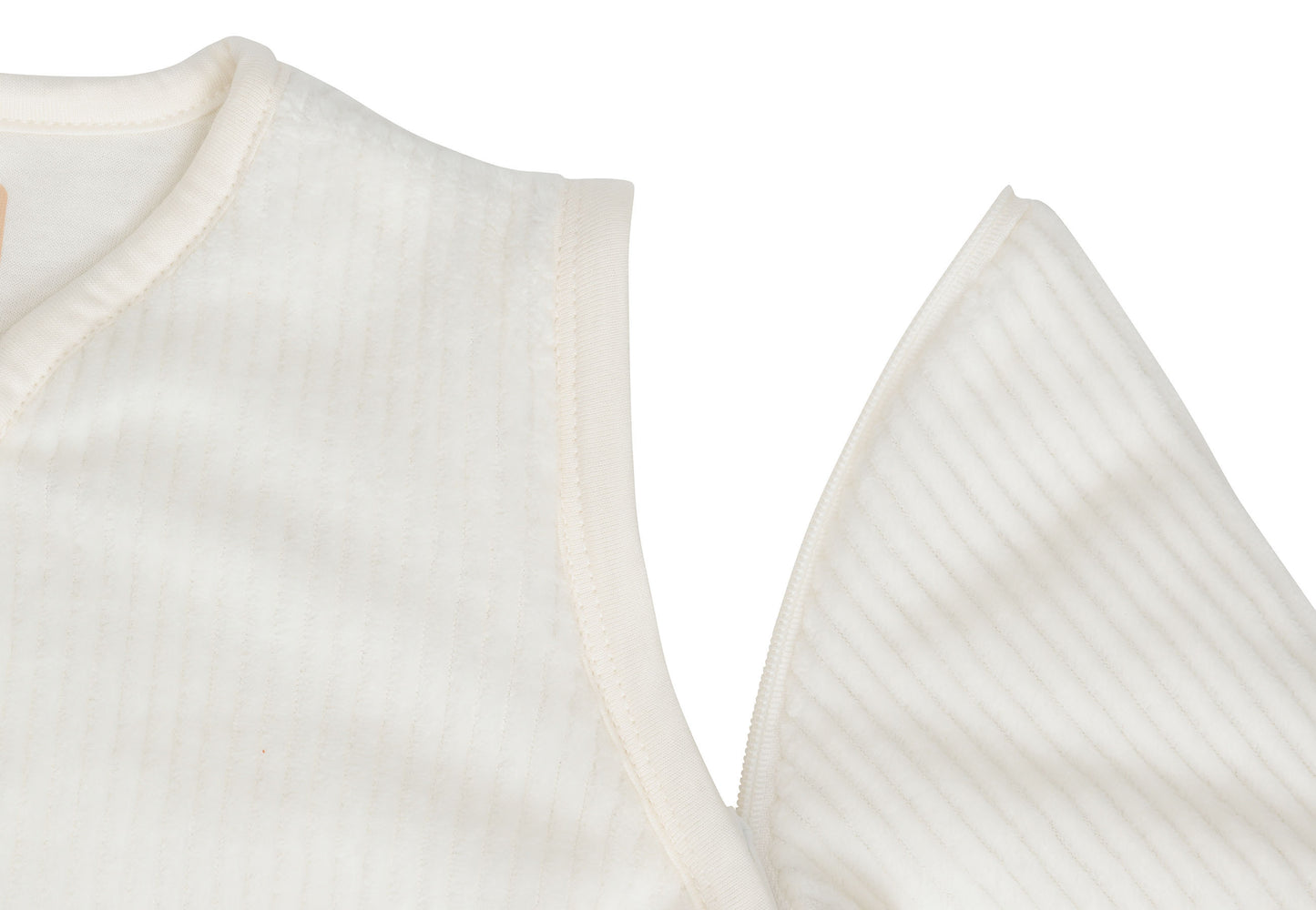 Baby Slaapzak Met Afritsbare Mouw Rib - Ivory