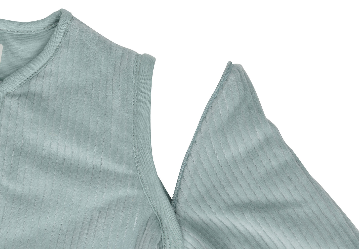 Baby Slaapzak Met Afritsbare Mouw Rib - Sea Green