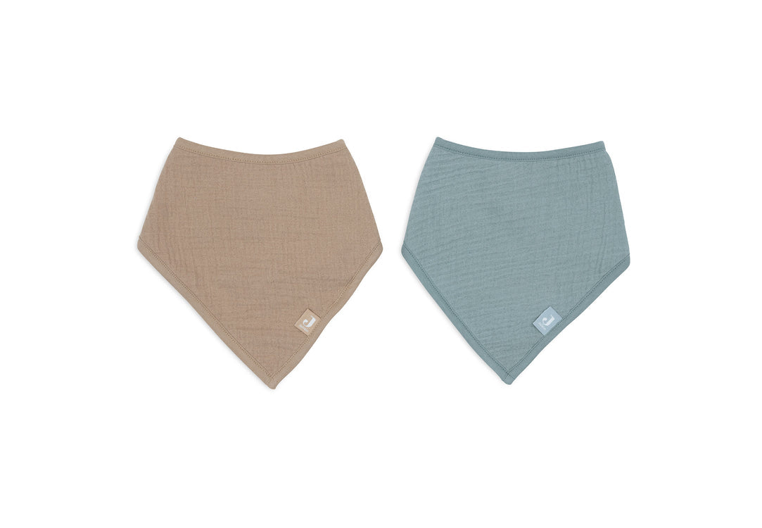 Slab Bandana Hydrofiel - Sea Green/Biscuit - 2 Stuks