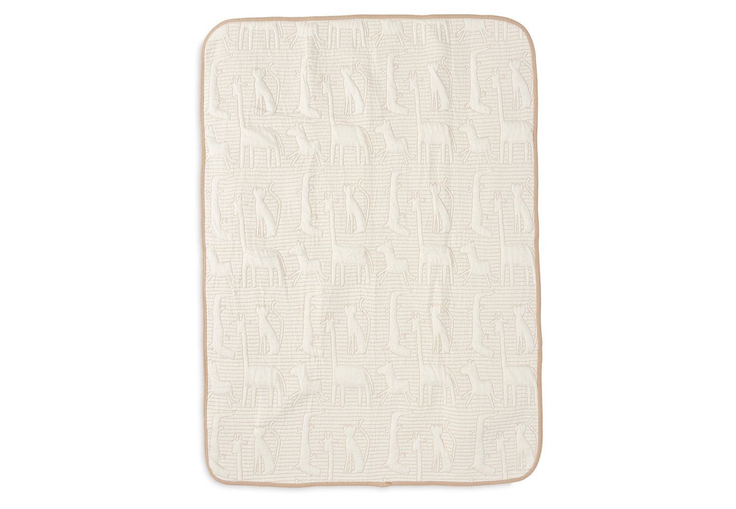 Blanket Crib 75x100cm Jungle Jambo - Biscuit/Oatmeal