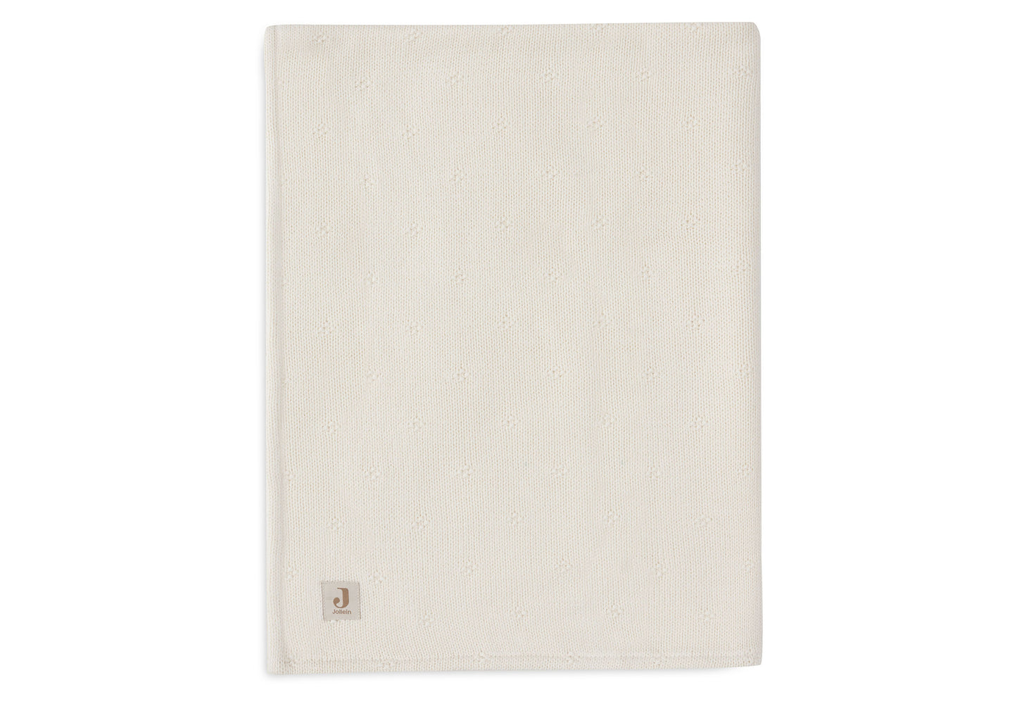 Deken Wieg 75x100cm Cosy Knit - Ivory/Velvet