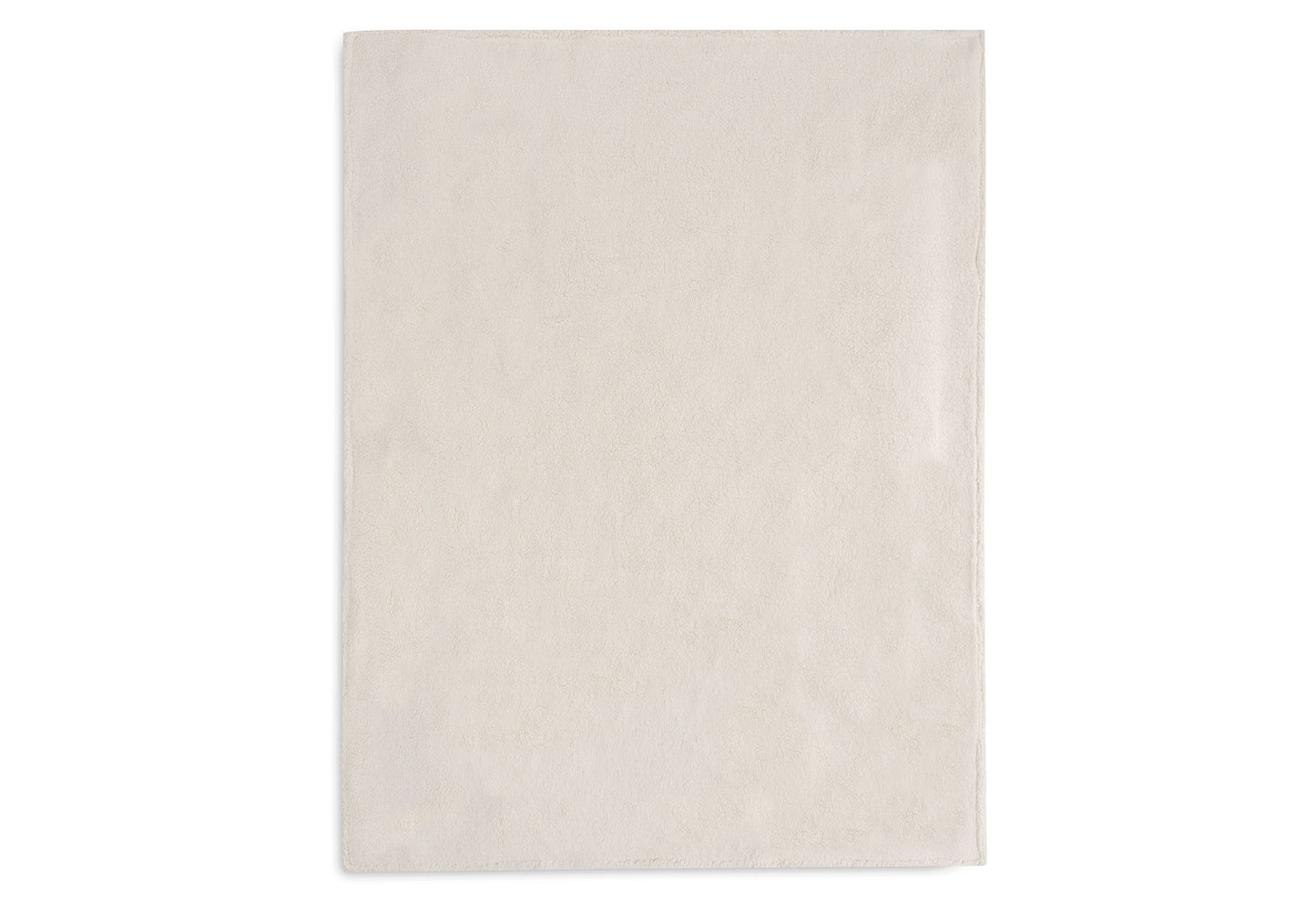 Deken Wieg 75x100cm Check Knit - Oatmeal/Teddy Fleece
