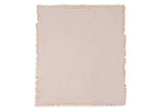 Deken Wieg 75x100cm Fringe Moonstone/Ivory - GOTS