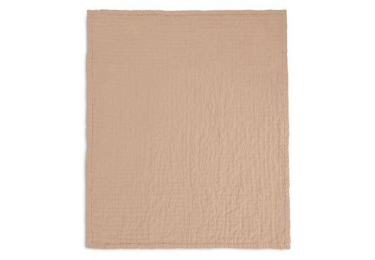 Deken Hydrofiel 75x100cm Jacquard - Biscuit - GOTS
