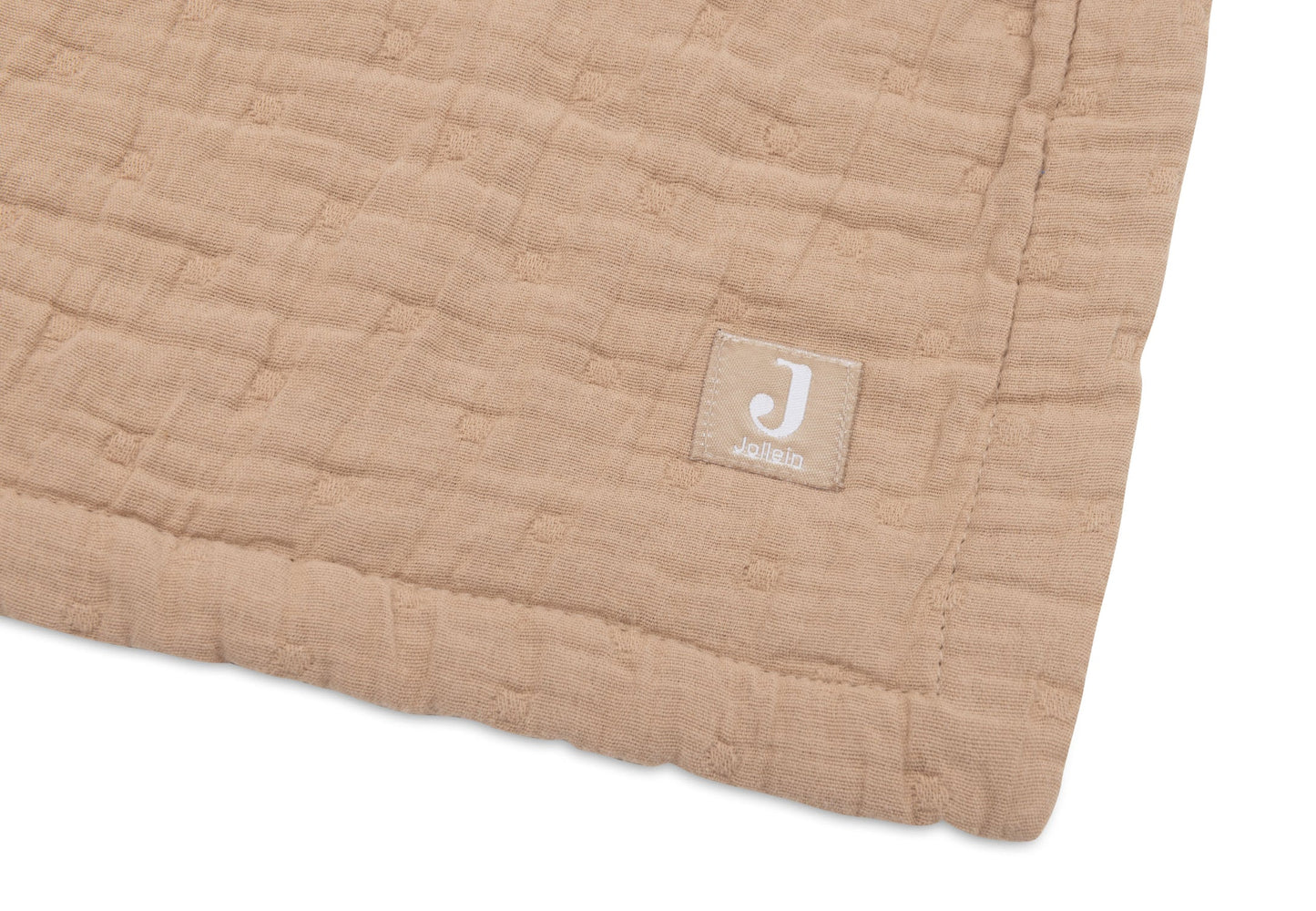 Deken Hydrofiel 75x100cm Jacquard - Biscuit - GOTS