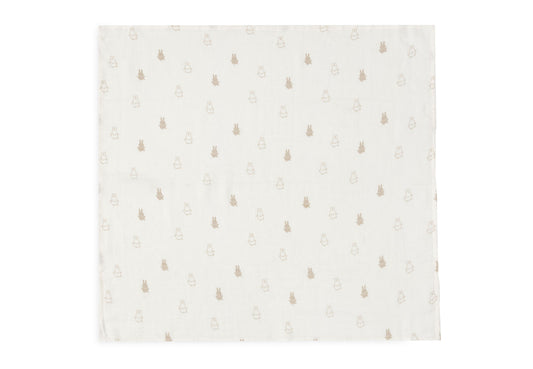 Hydrofiele Doek Small 70x70cm Happy Miffy - Nougat - 3 Stuks