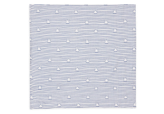 Hydrofiele Doek Small 70x70cm Miffy Stripe - Navy - 3 Stuks