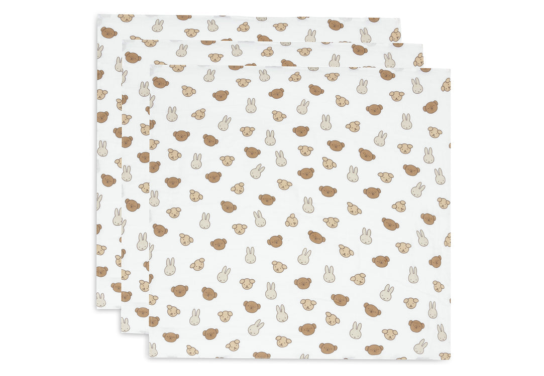Hydrofiele Doek Small 70x70cm - Miffy and Friends - 3 Stuks