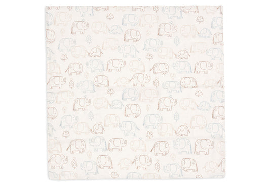 Hydrofiele Doek Small 70x70cm - Elephant Tales - 3 Stuks