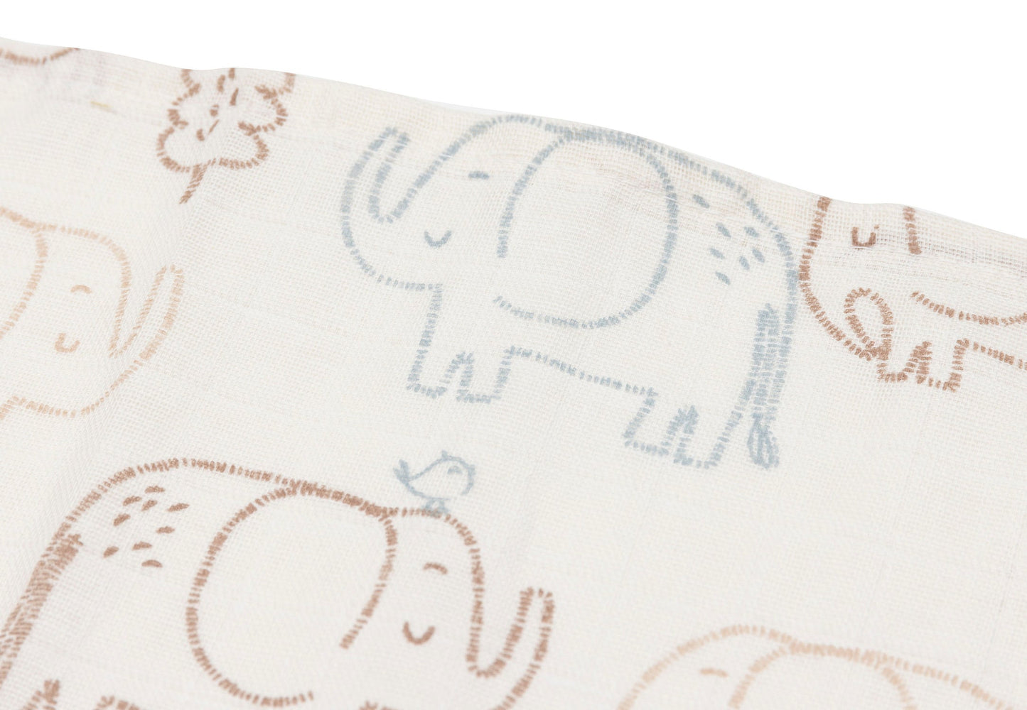 Hydrofiele Doek Small 70x70cm - Elephant Tales - 3 Stuks