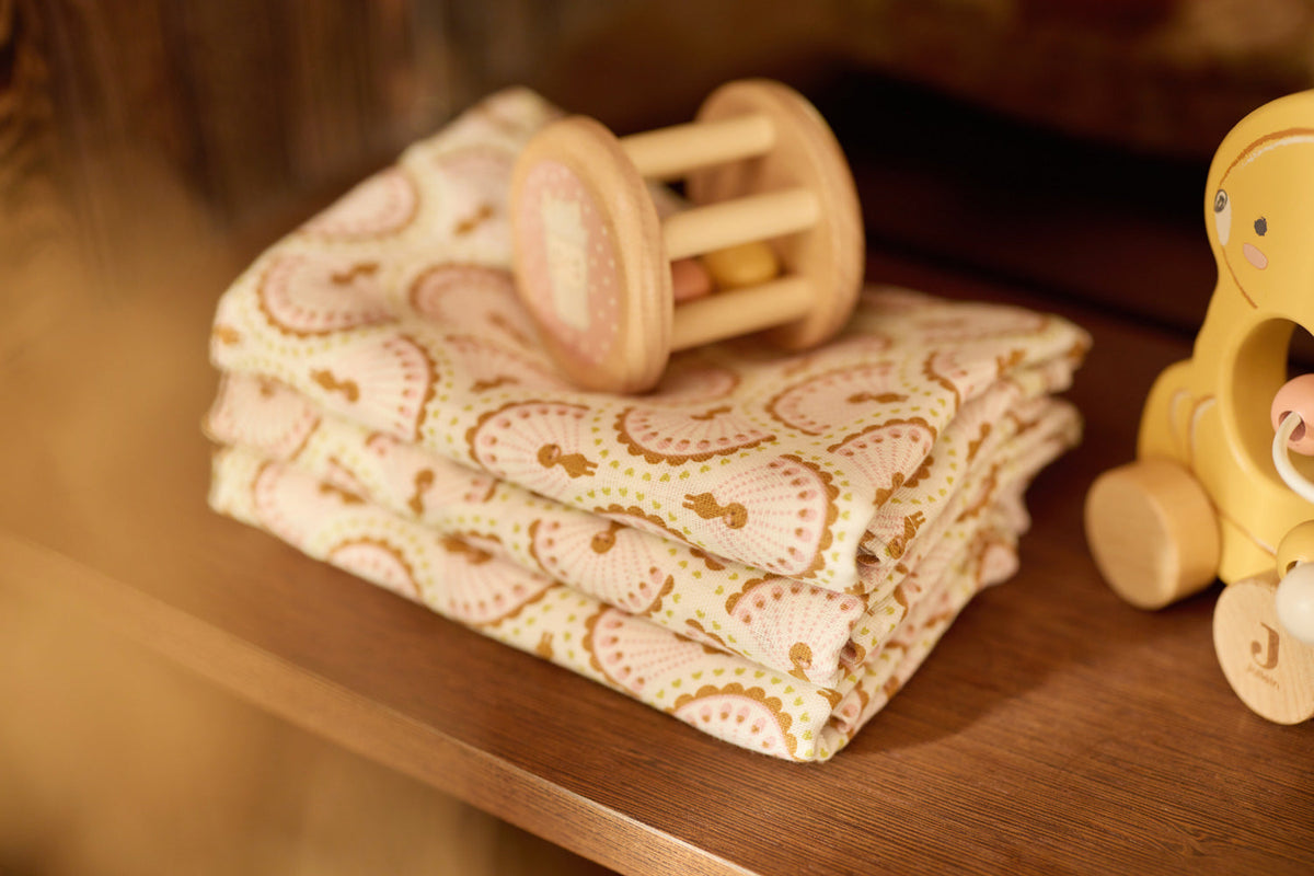 Hydrofiele Doek Small 70x70cm - Soft Plumes - 3 Stuks