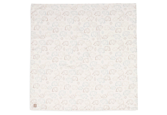 Hydrofiele Doek Large 115x115cm - Elephant Tales - 2 Stuks