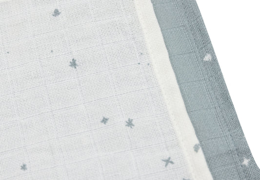 Hydrofiel Monddoekje Twinkling - Sea Green - 3 Stuks