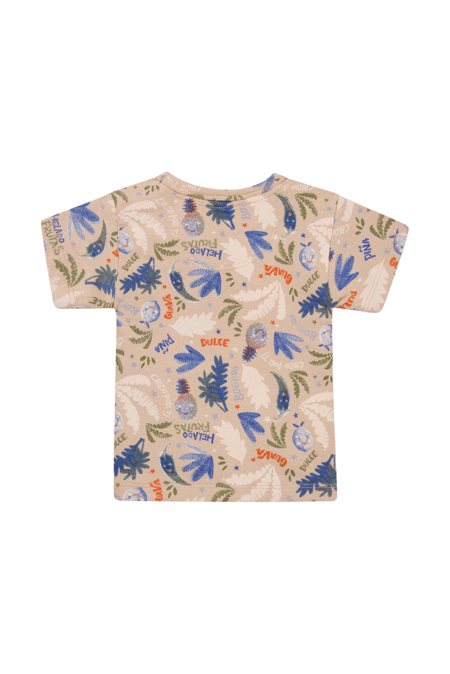 T-shirt Ofunato - Fruit Pattern Sand/Nude