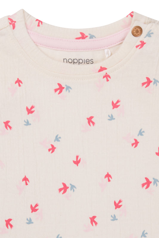 T-shirt Moapa - Animals pattern Off white