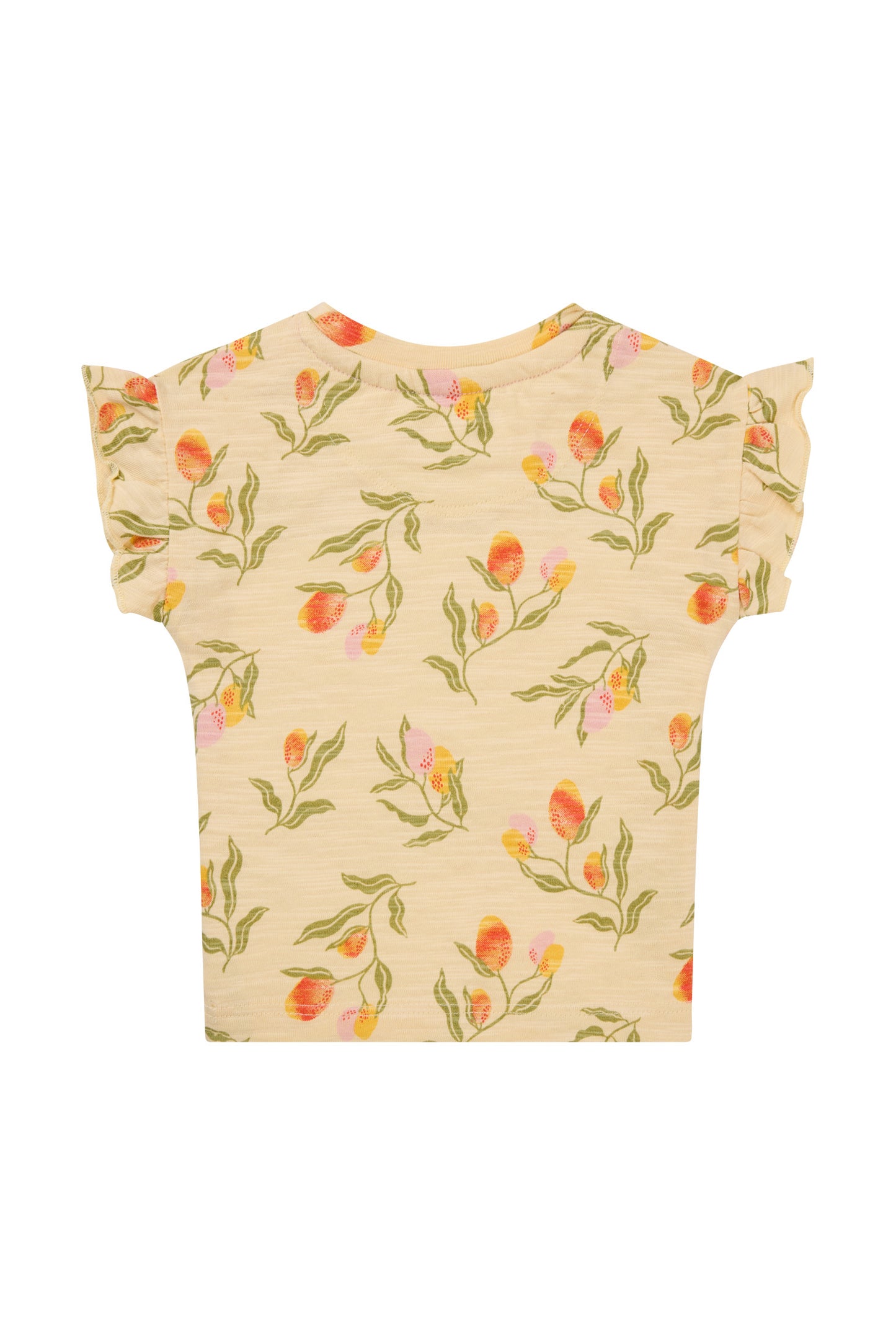 T-shirt Moraga - Fruit pattern Medium Yellow