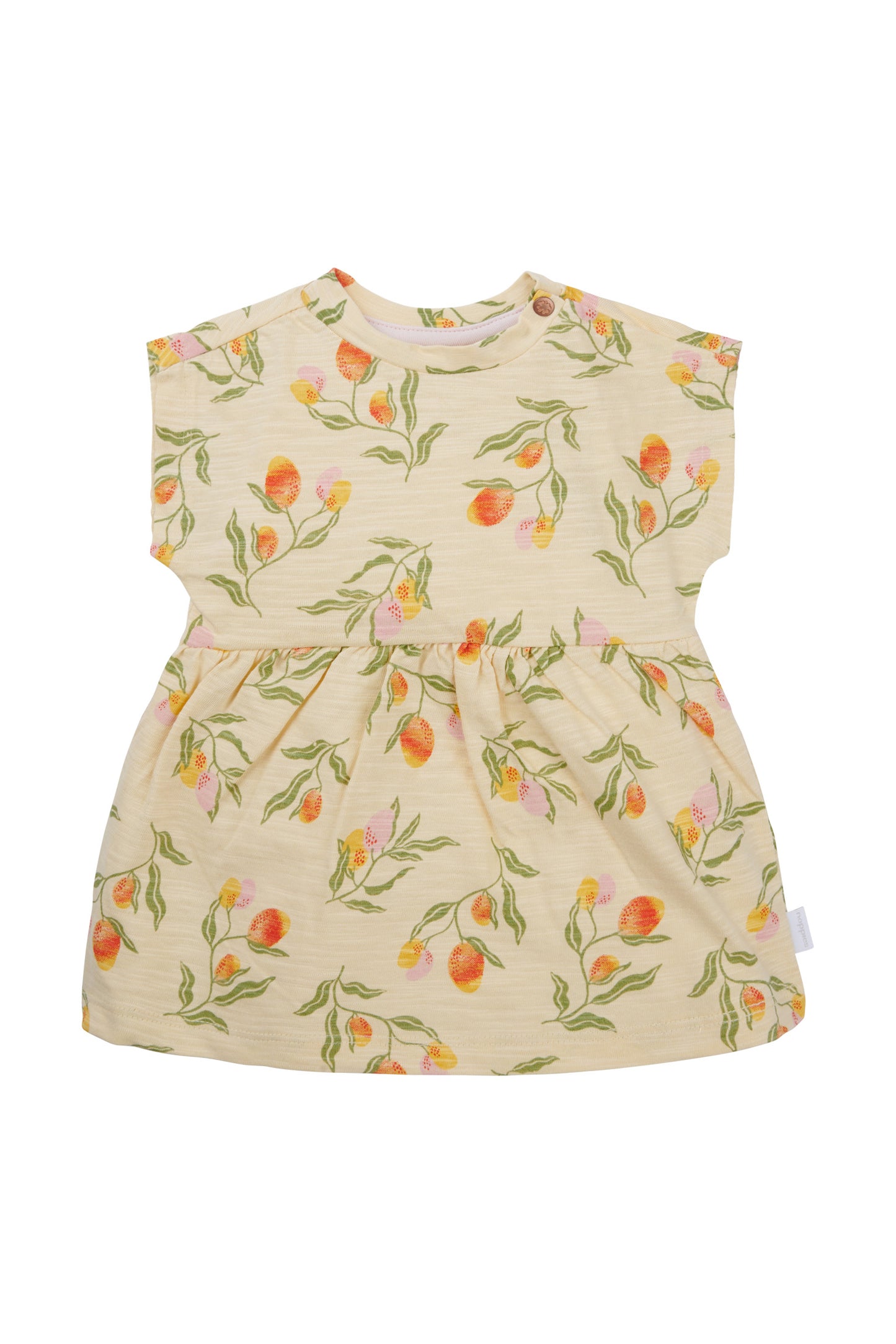 Jurk Mobinee - Fruit pattern Medium Yellow