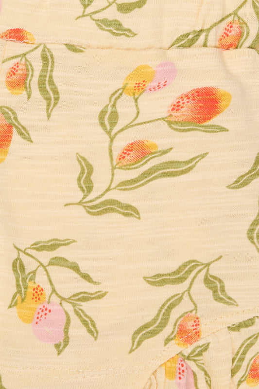 Short Marion - Fruit pattern Medium Yellow