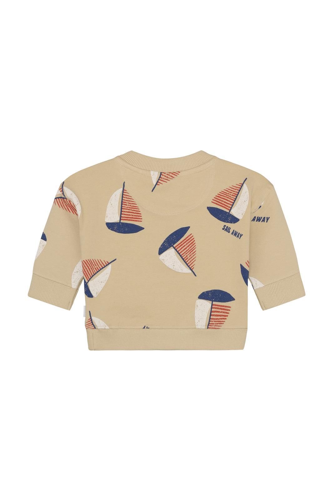 Sweater all over print - Egret