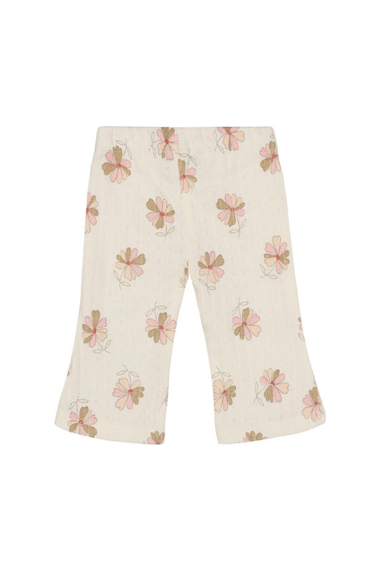 Legging flared all over print - Egret
