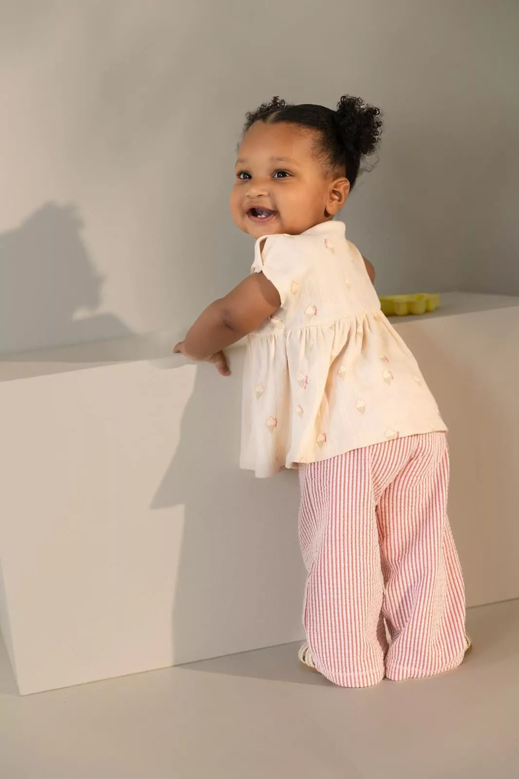 Broek straight fit - Poinsettia