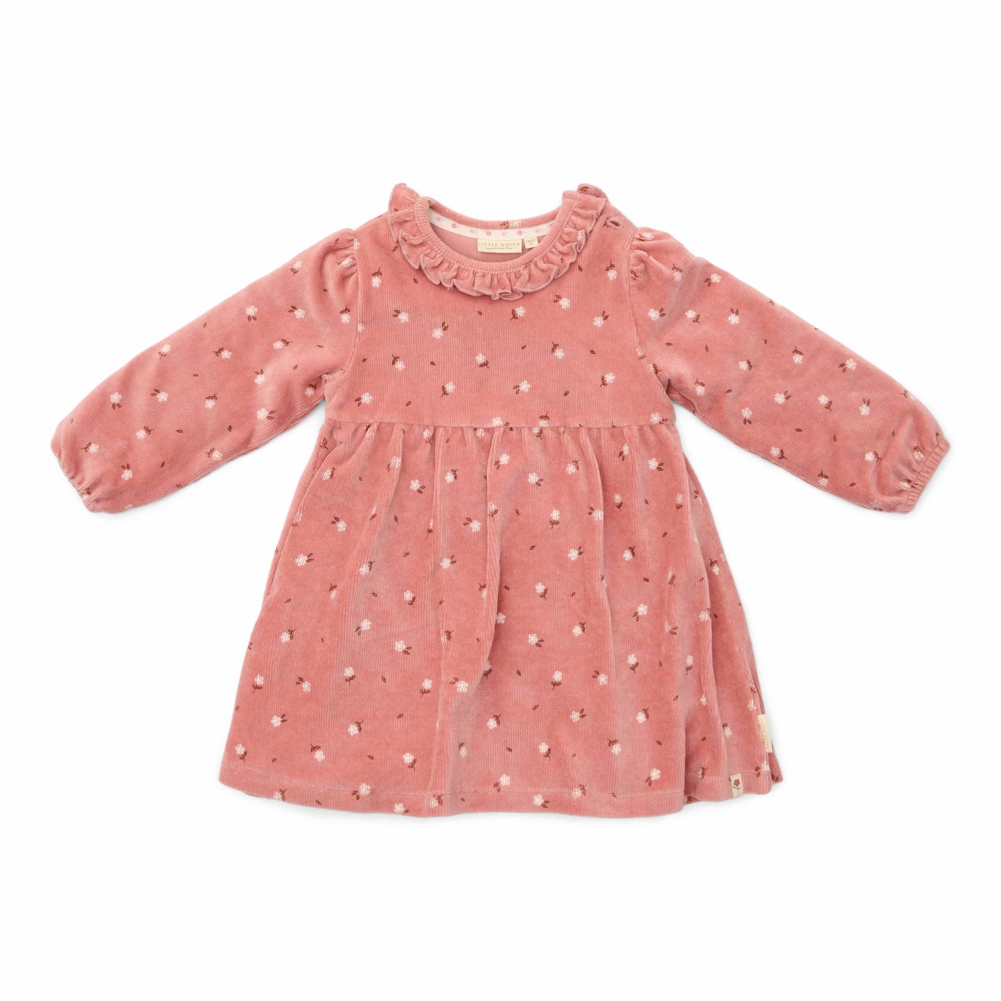 Jurk lange mouw Warm Rose Flowers