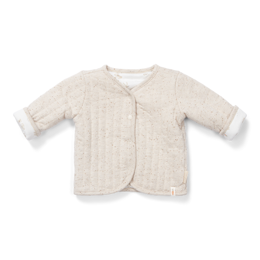 Reversible baby jacket Baby Bunny/Nappy Sand
