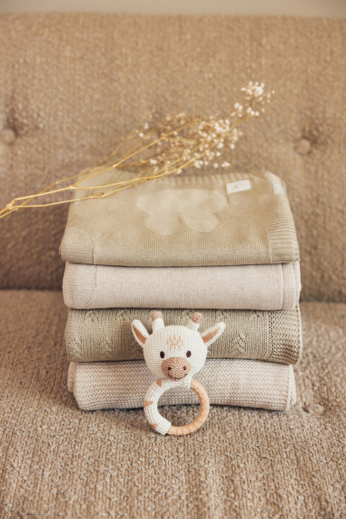 Deken Wieg 75x100cm Miffy - Nougat/Coral Fleece