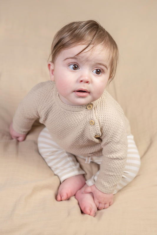 Knitted sweater Sand