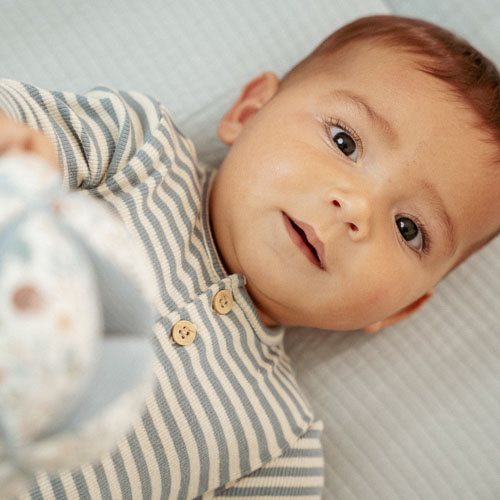 Shirt lange mouw - Blauw - Forest Friends - Stripe × 1