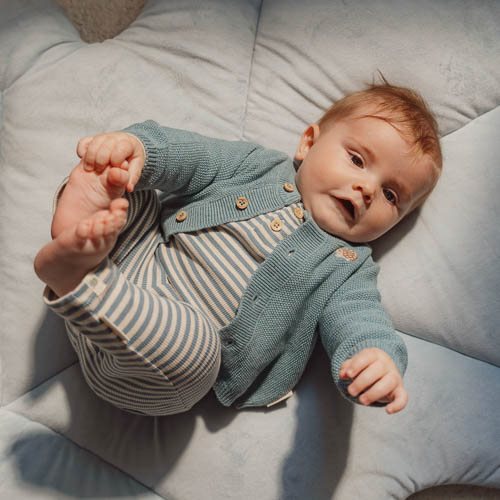 Shirt lange mouw - Blauw - Forest Friends - Stripe × 1