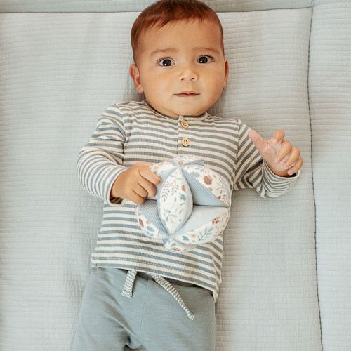 Shirt lange mouw - Blauw - Forest Friends - Stripe × 1