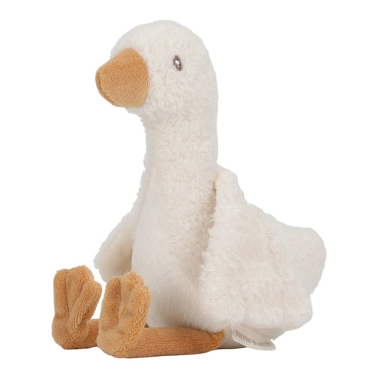 Knuffel Gans 17 cm - Wit - Little Goose