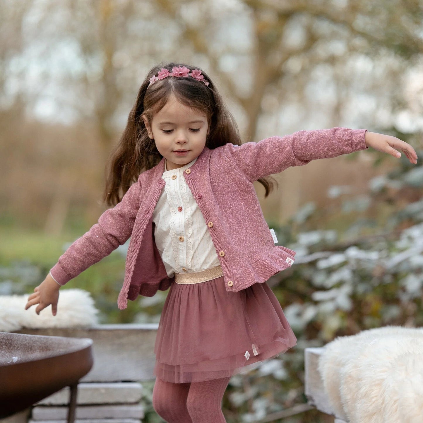 Blouse lange mouw - Met knoopjes - Wit - Fairy Garden