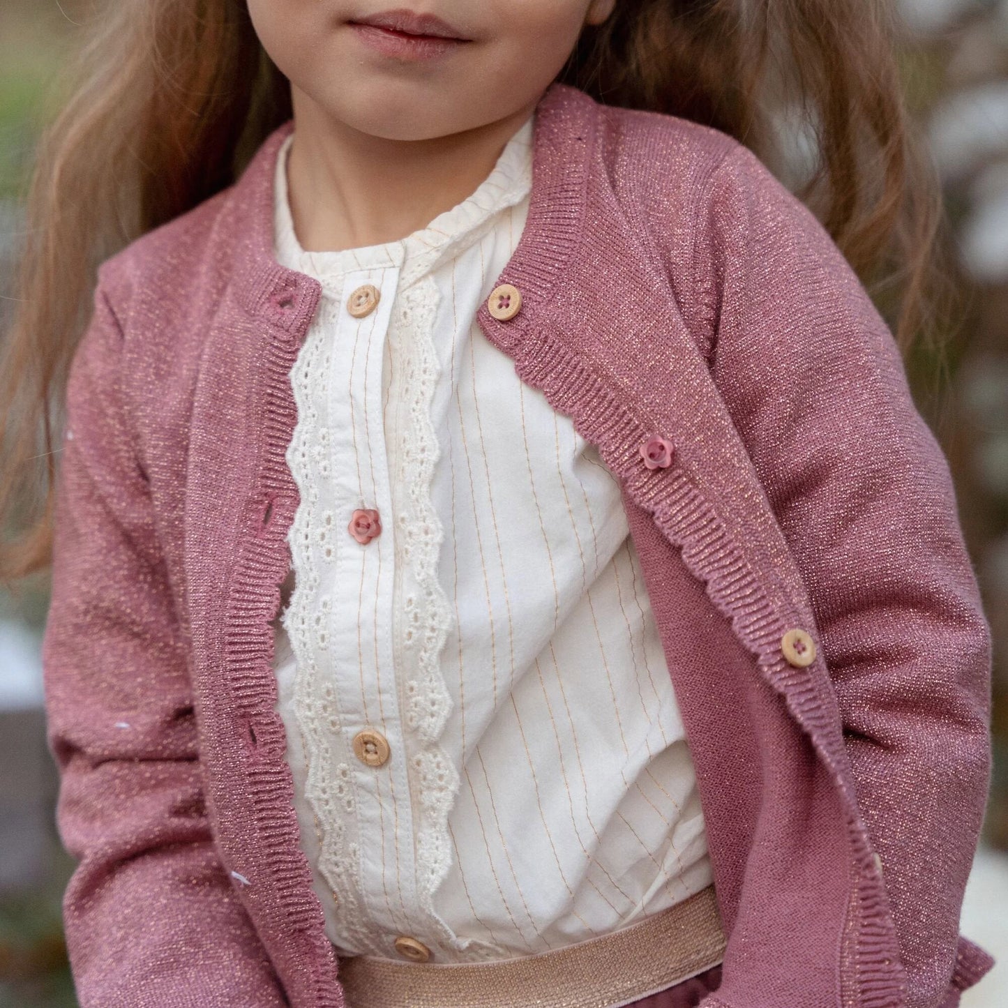 Blouse lange mouw - Met knoopjes - Wit - Fairy Garden