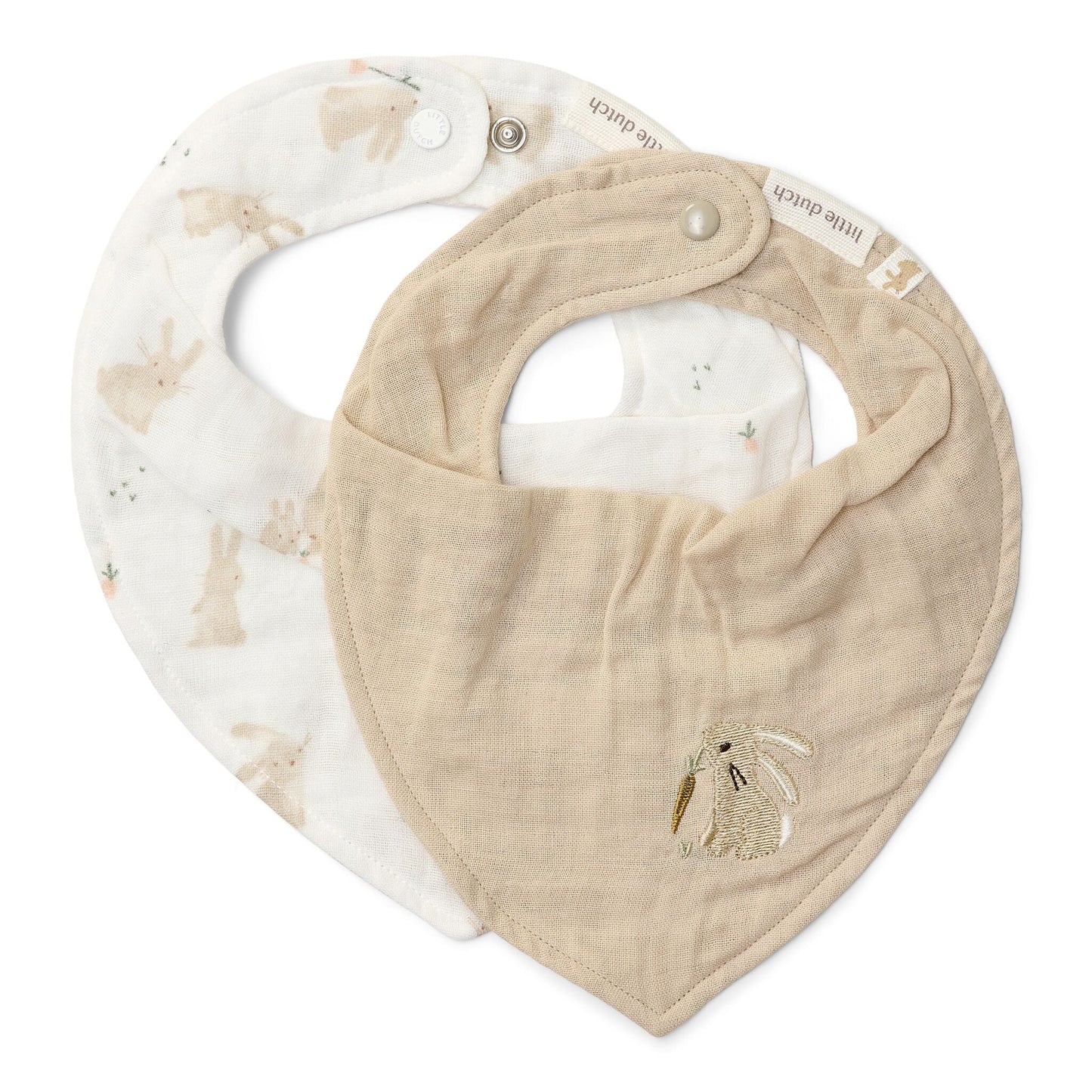 2-pack bandana slab - Wit - Baby Bunny