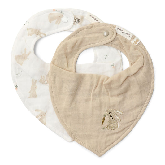 2-pack bandana slab - Wit - Baby Bunny