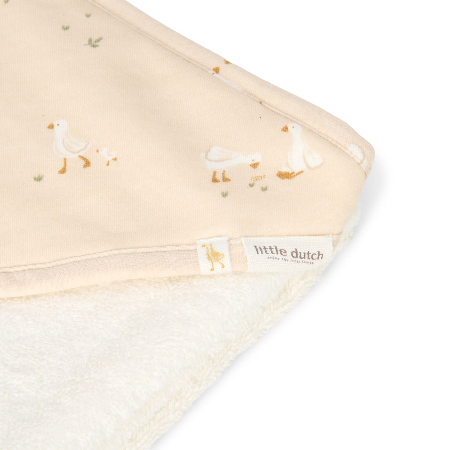 Badcape - Wit - 75 x 75 - Newborn Naturals - Little Goose