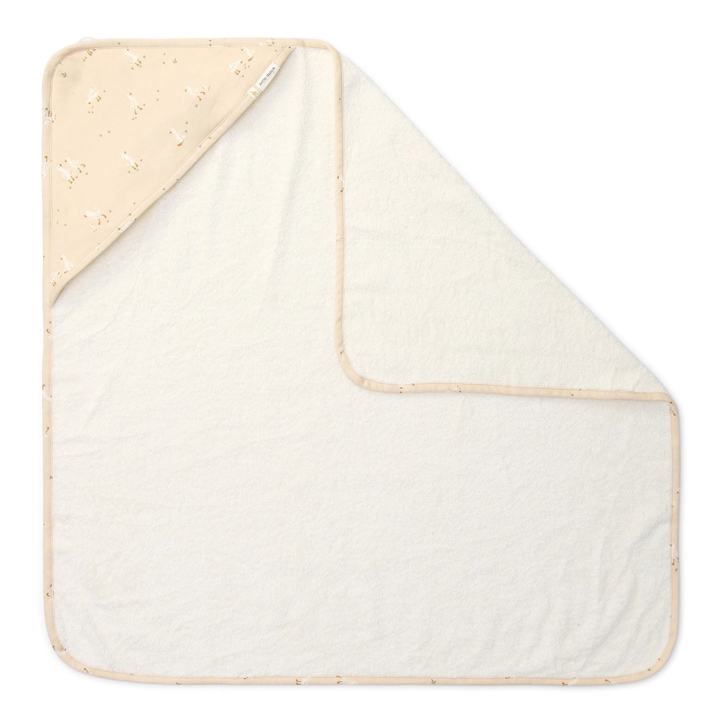 Badcape - Wit - 75 x 75 - Newborn Naturals - Little Goose