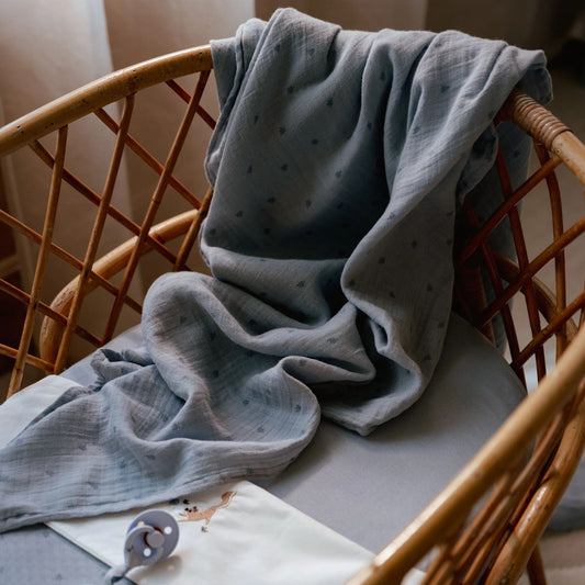 Swaddle - Blauw - 120 cm - Essentials