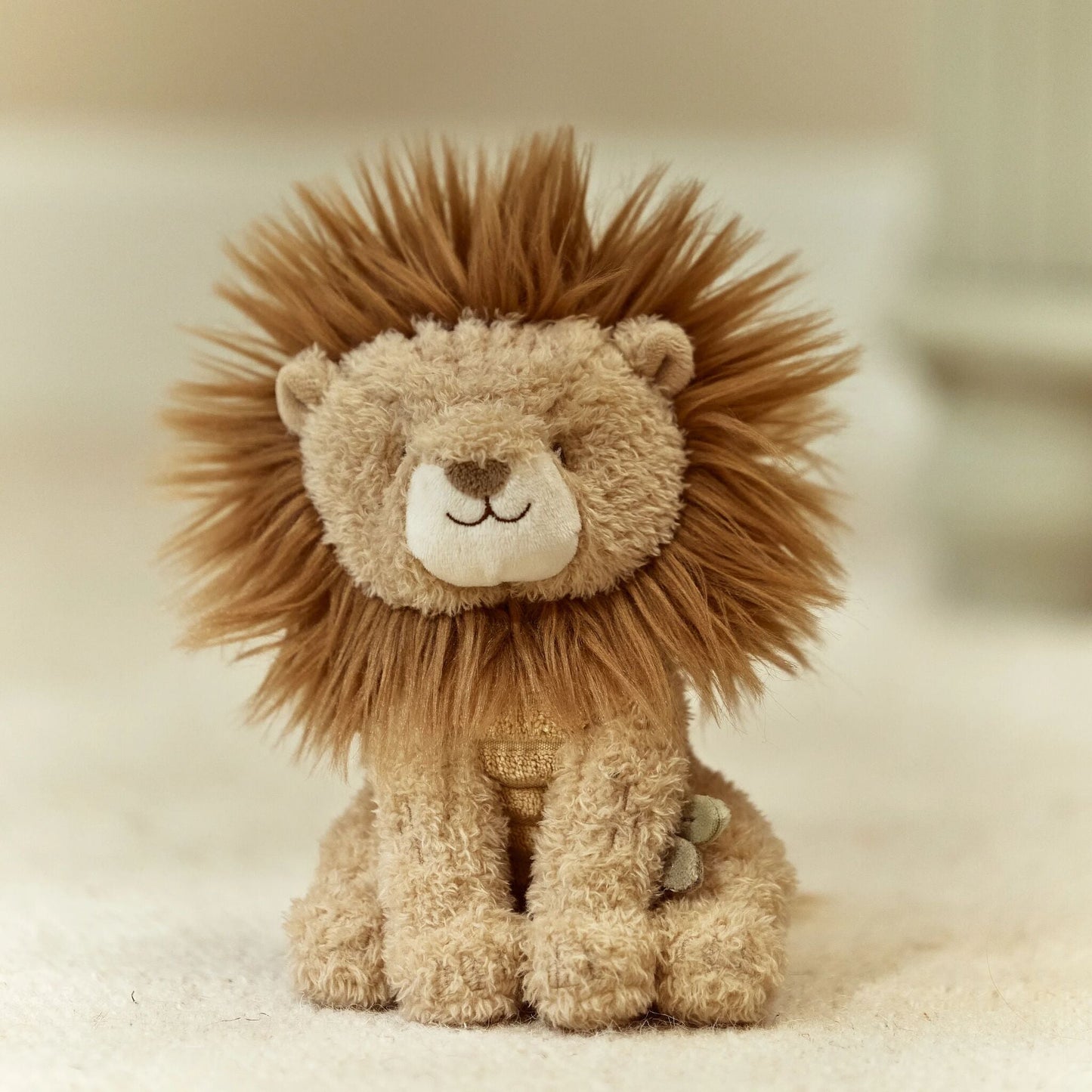 Knuffel Leeuw - Geel - 17 cm