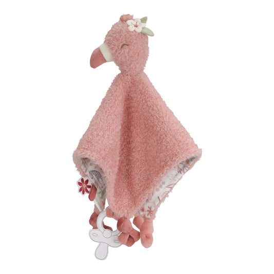 Knuffeldoekje Flamingo - Roze